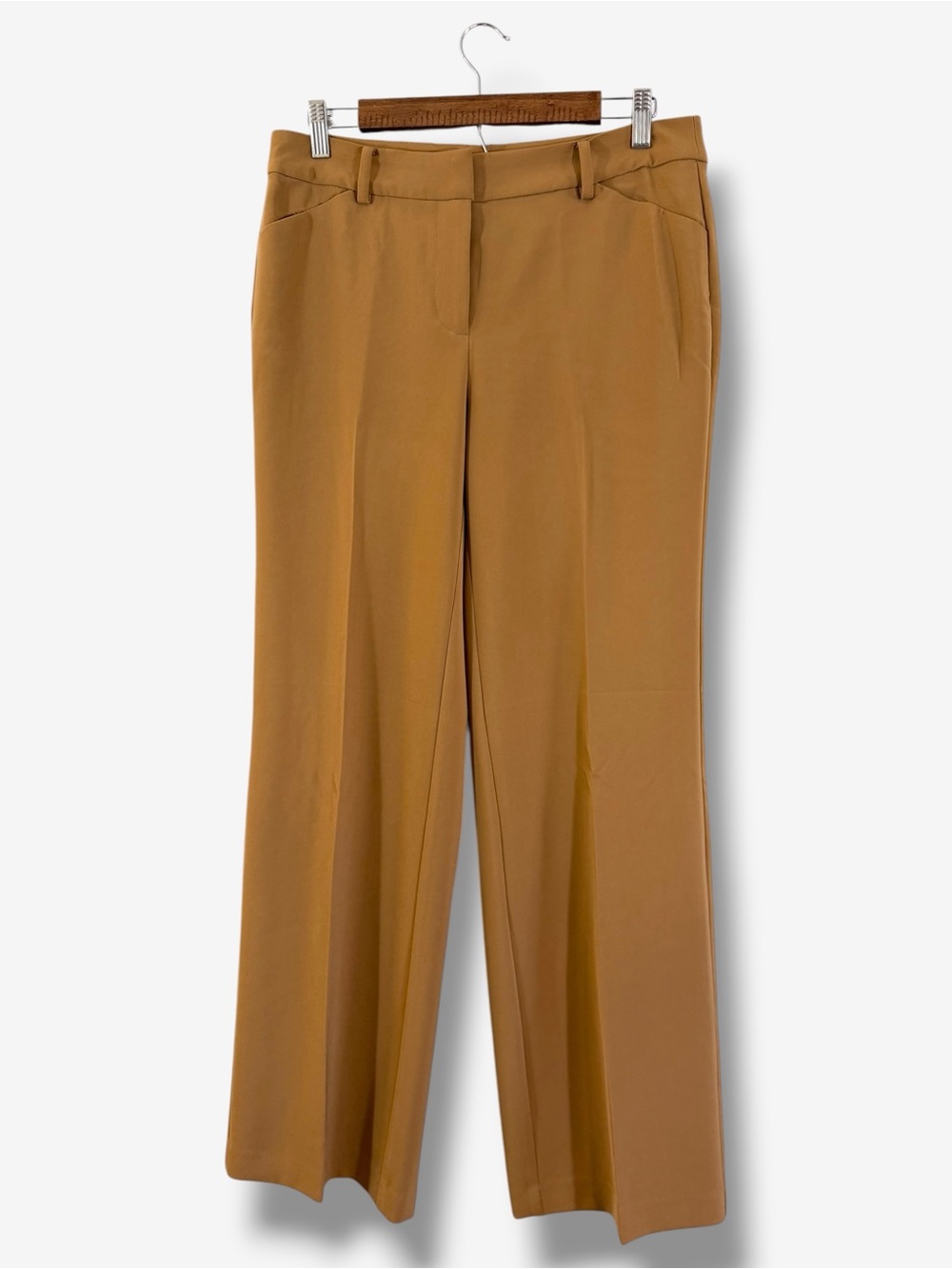 Chico’s Wide Leg Trousers Size 0 (US 4) Camel Brown Office Preppy Business